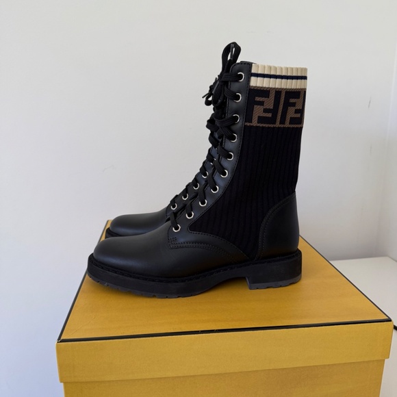 Fendi Rockoko Chelsea Combat Boot - Picture 2 of 4